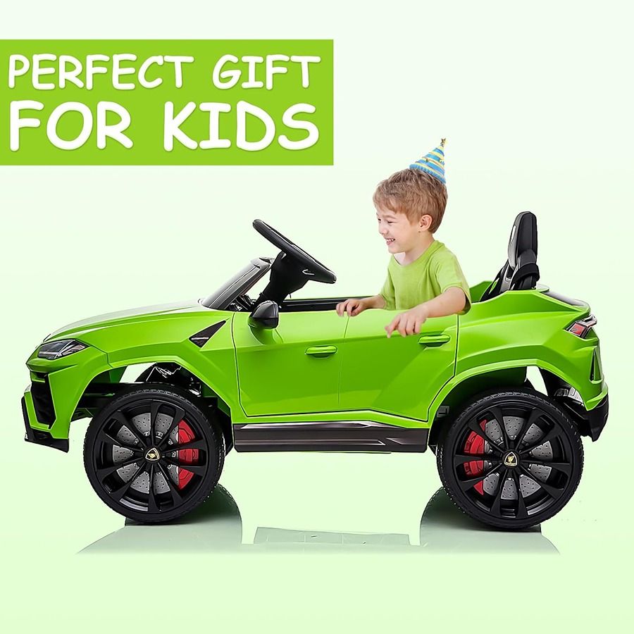 Factual Toys - Officially Licensed Lamborghini Urus Kids Electric Ride On Car 12V - Green