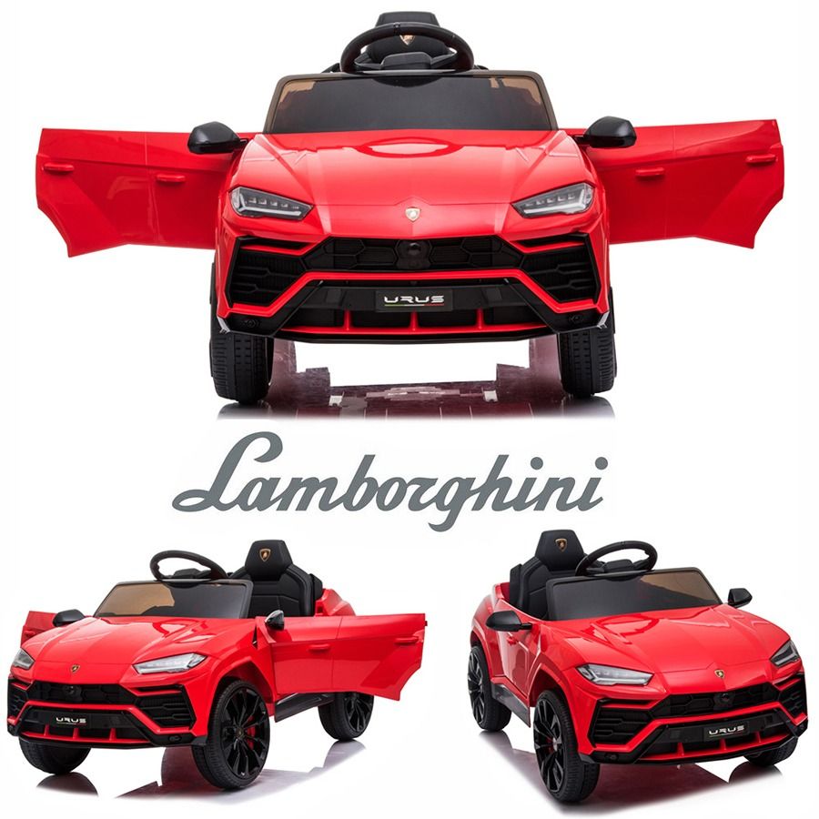 Factual Toys - Officially Licensed Lamborghini Urus Kids Electric Ride On Car 12V - Red