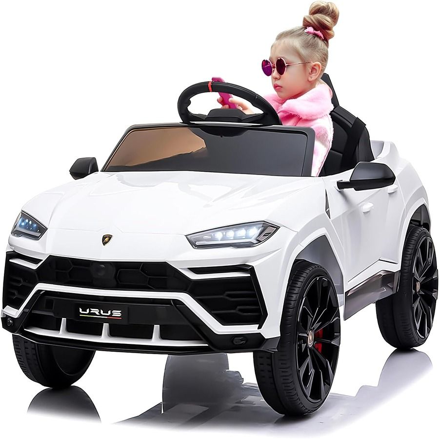 Factual Toys - Officially Licensed Lamborghini Urus Kids Electric Ride On Car 12V - White