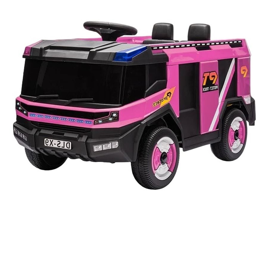 Factual Toys - Kids Battery Operated Ride-On Fire Truck 12V - Pink