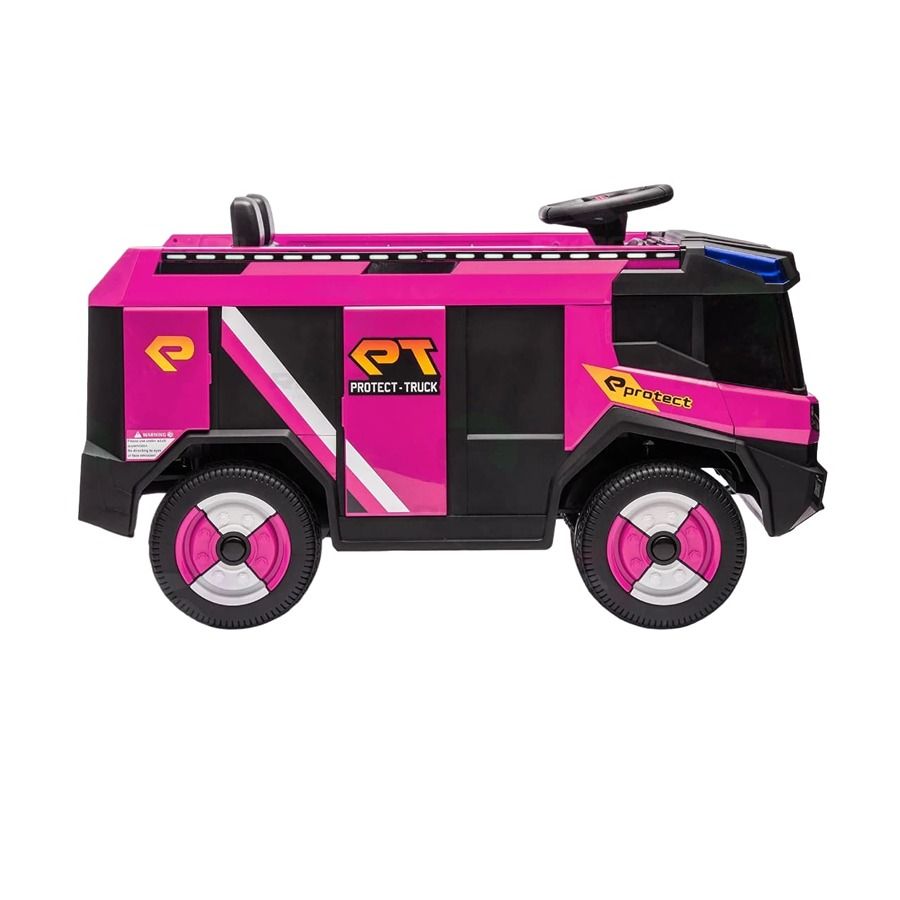 Factual Toys - Kids Battery Operated Ride-On Fire Truck 12V - Pink