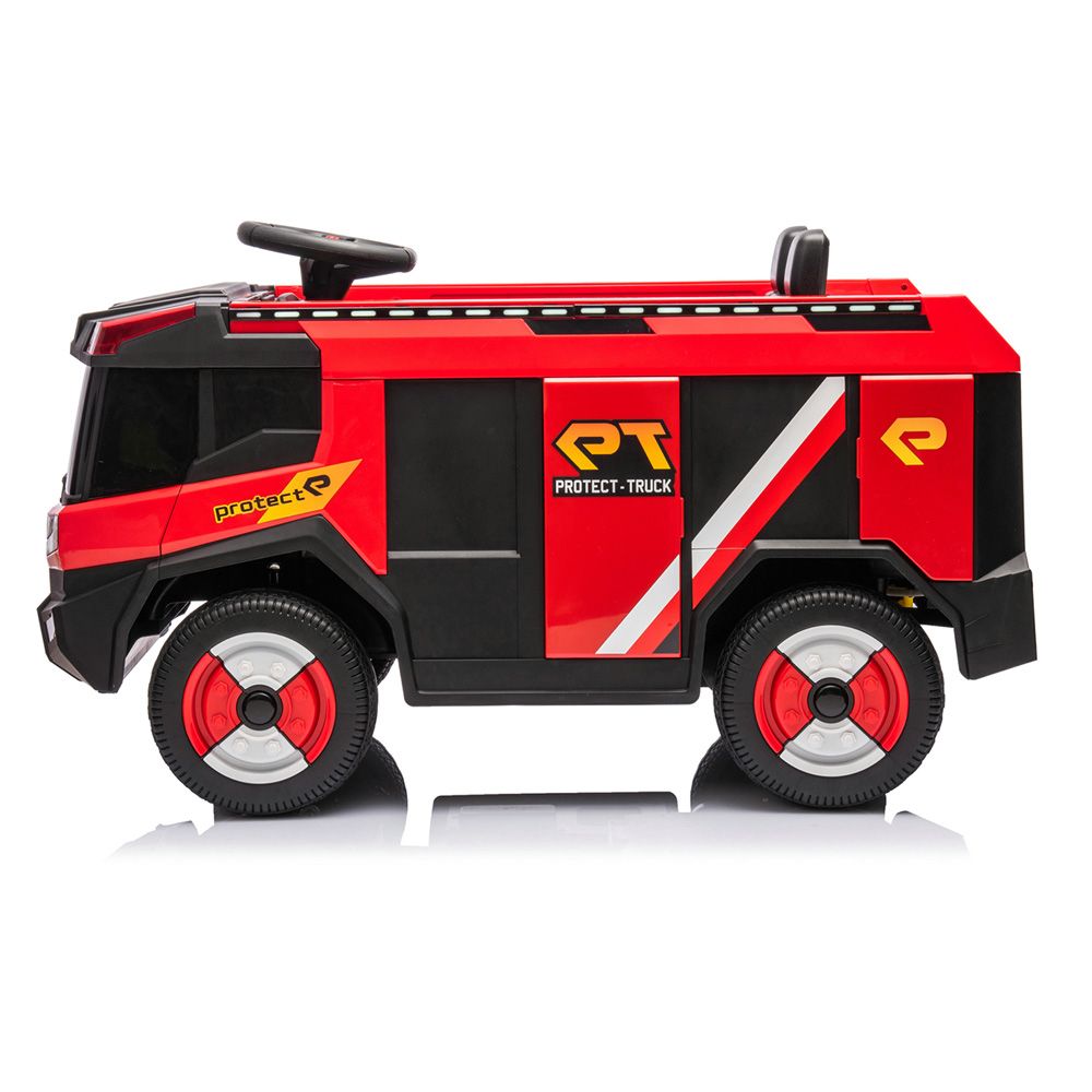 Factual Toys - Kids Battery Operated Ride-On Fire Truck 12V - Red