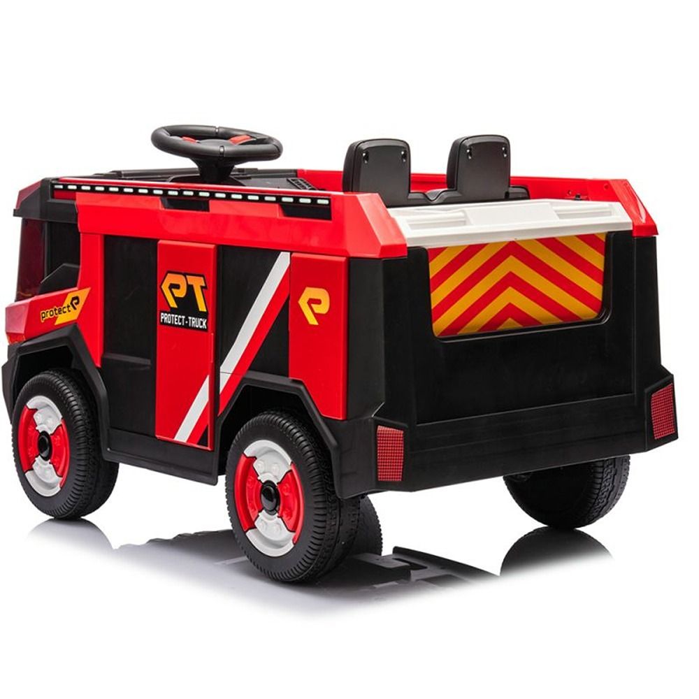 Factual Toys - Kids Battery Operated Ride-On Fire Truck 12V - Red