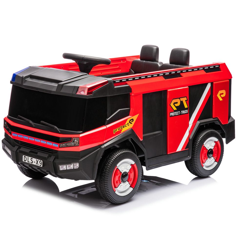 Factual Toys - Kids Battery Operated Ride-On Fire Truck 12V - Red