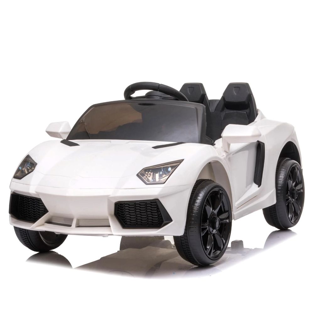 Factual Toys - Ride On Sports Car With Remote Control - 12V - White