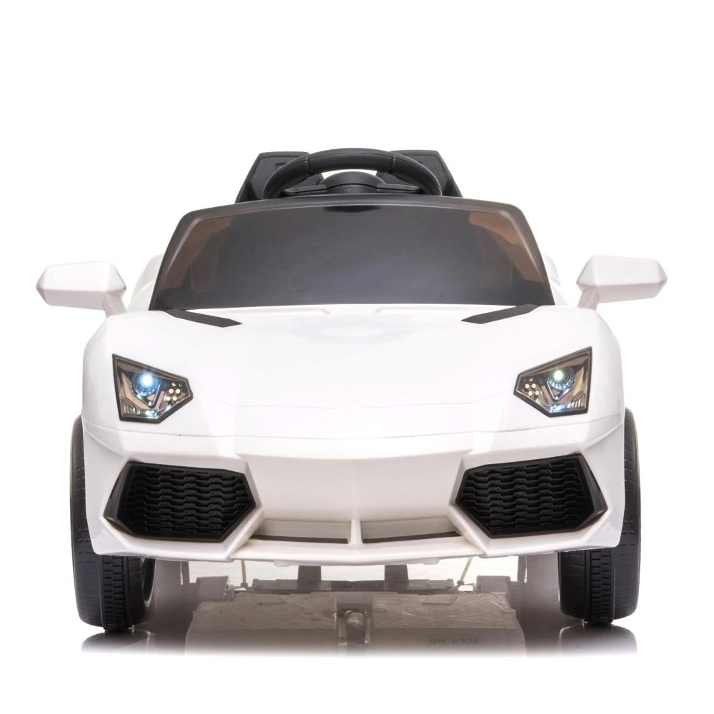 Factual Toys - Ride On Sports Car With Remote Control - 12V - White