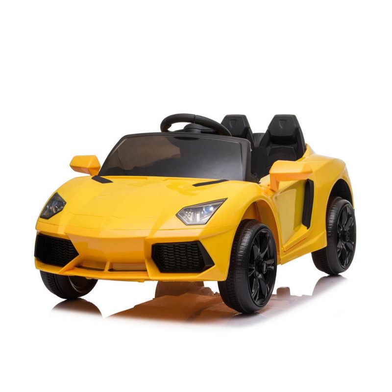 Factual Toys - Ride On Sports Car With Remote Control - 12V - Yellow