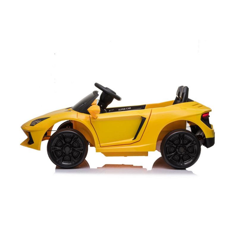 Factual Toys - Ride On Sports Car With Remote Control - 12V - Yellow