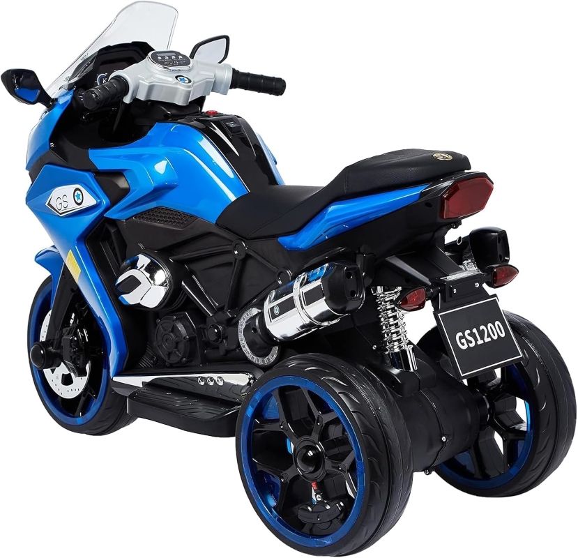 Factual Toys - Kids' Power Ride-On Motorbike 12V - Blue