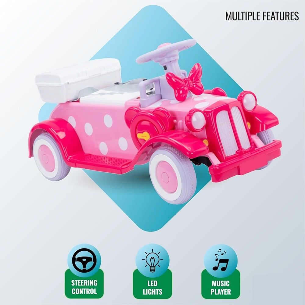 Factual Toys - Kids Battery Operated Riding Car With Remote Control - 12V - Pink