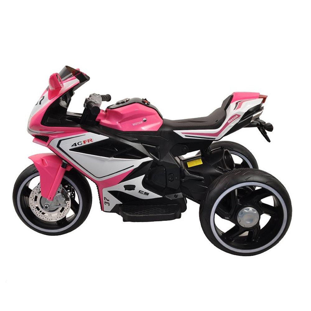 Factual Toys - 3 Wheels Kids Electric Motorcycle  W/ Light 6V - Pink