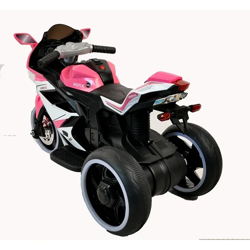 Factual Toys - 3 Wheels Kids Electric Motorcycle  W/ Light 6V - Pink