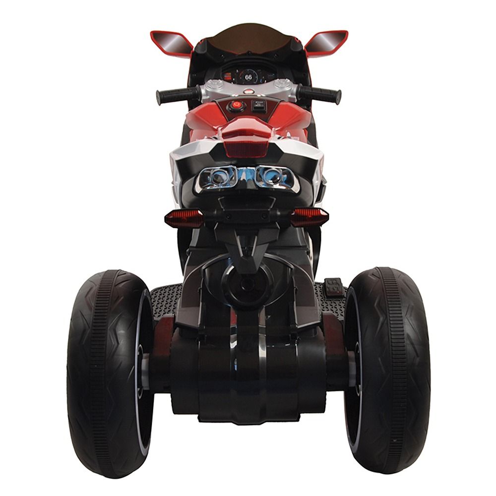 Factual Toys - 3 Wheel Kids Electric Motorcycle W/ Light 6V - Red