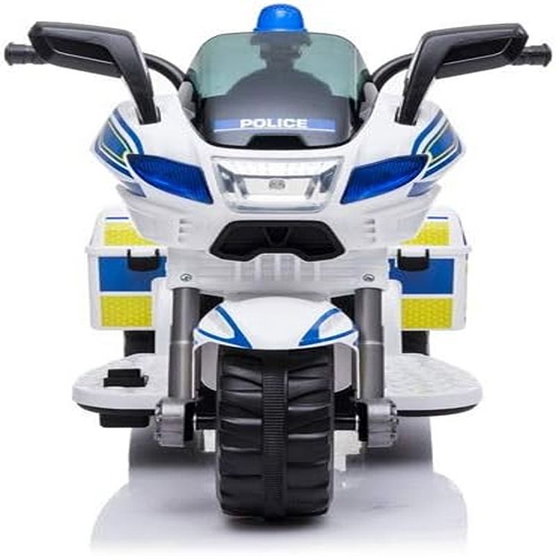 Factual Toys - Police Powered Riding Motorbike 6V - White