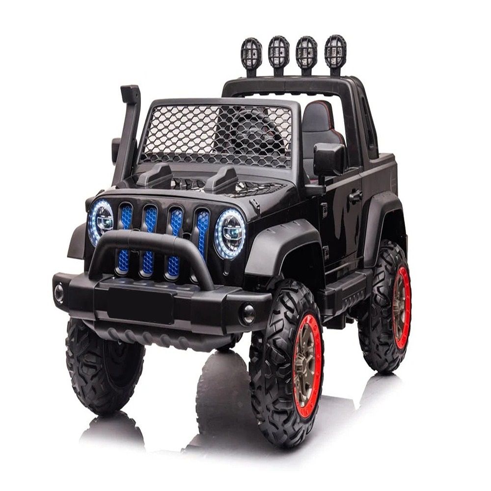 Factual Toys - Kids Electric Ride-On Jeep With Remote Control 12V - Black