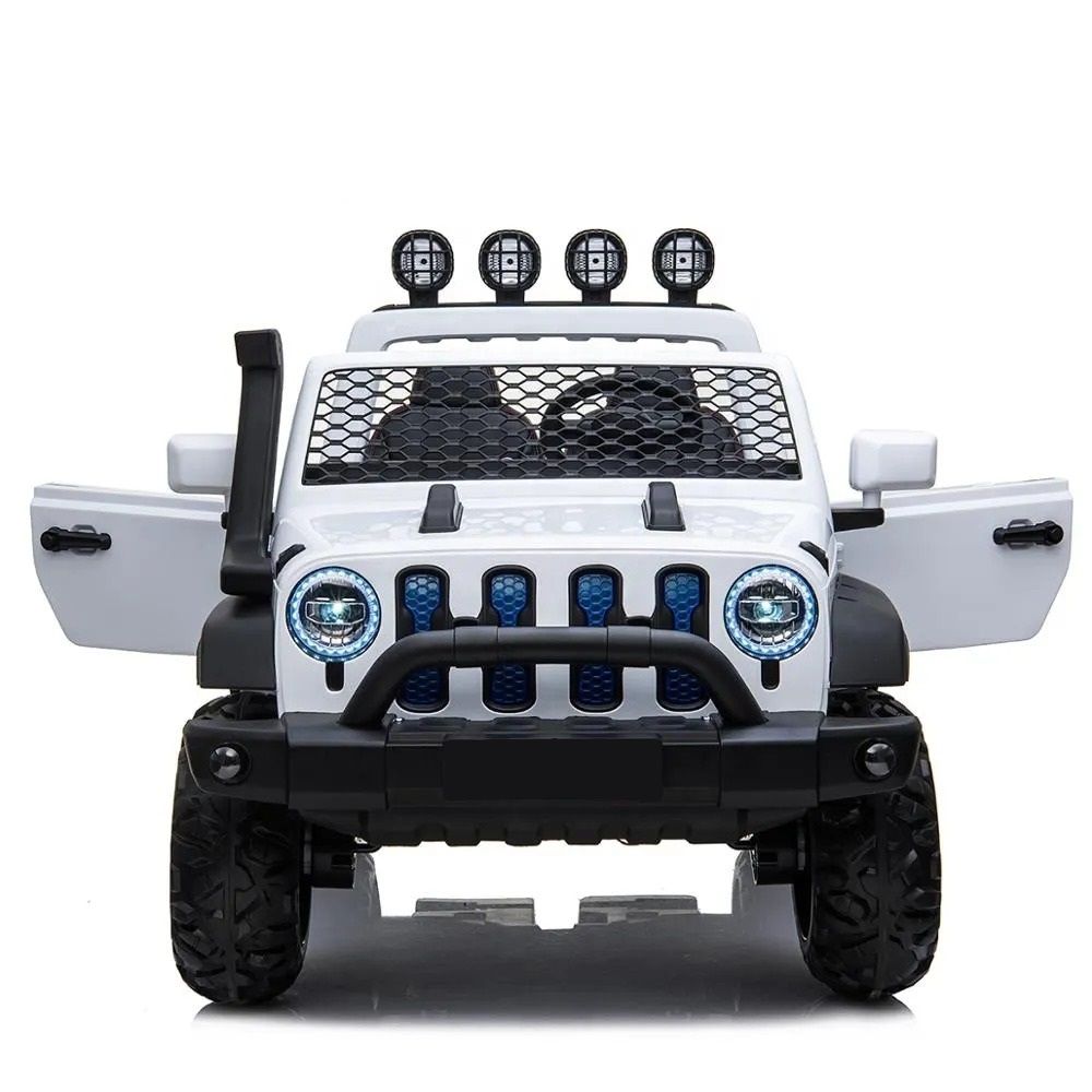 Factual Toys - Kids Electric Ride-On Jeep With Remote Control 12V - White