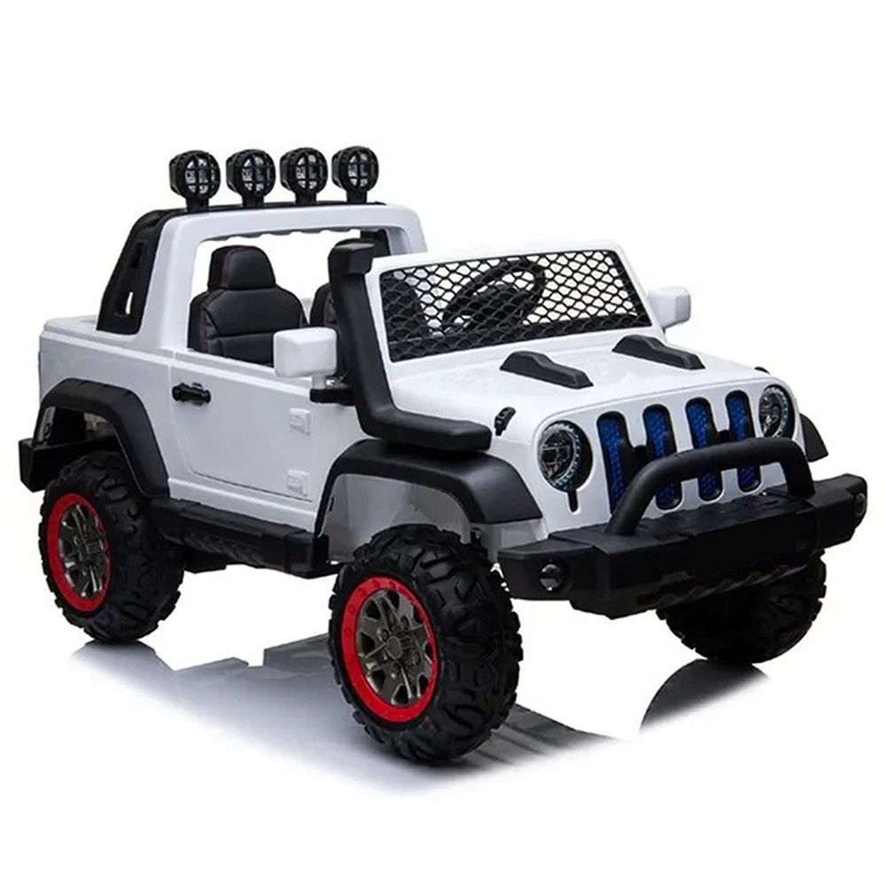 Factual Toys - Kids Electric Ride-On Jeep With Remote Control 12V - White