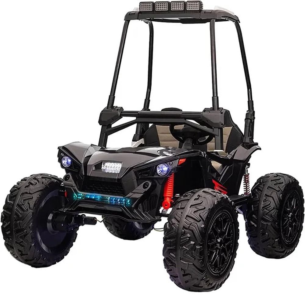 Factual Toys - Kids Battery Operated Ride-On UTV Buggy - Black - 24 V