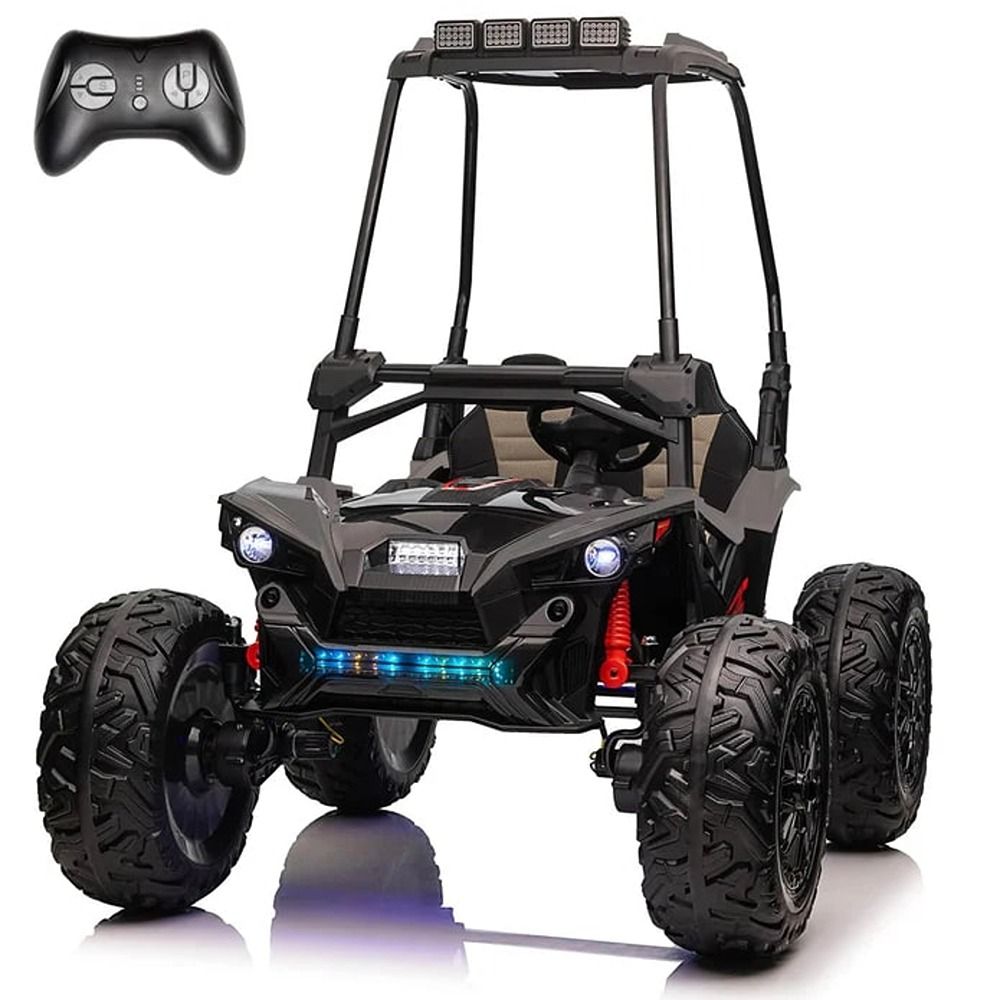 Factual Toys - Kids Battery Operated Ride-On UTV Buggy - Black - 24 V