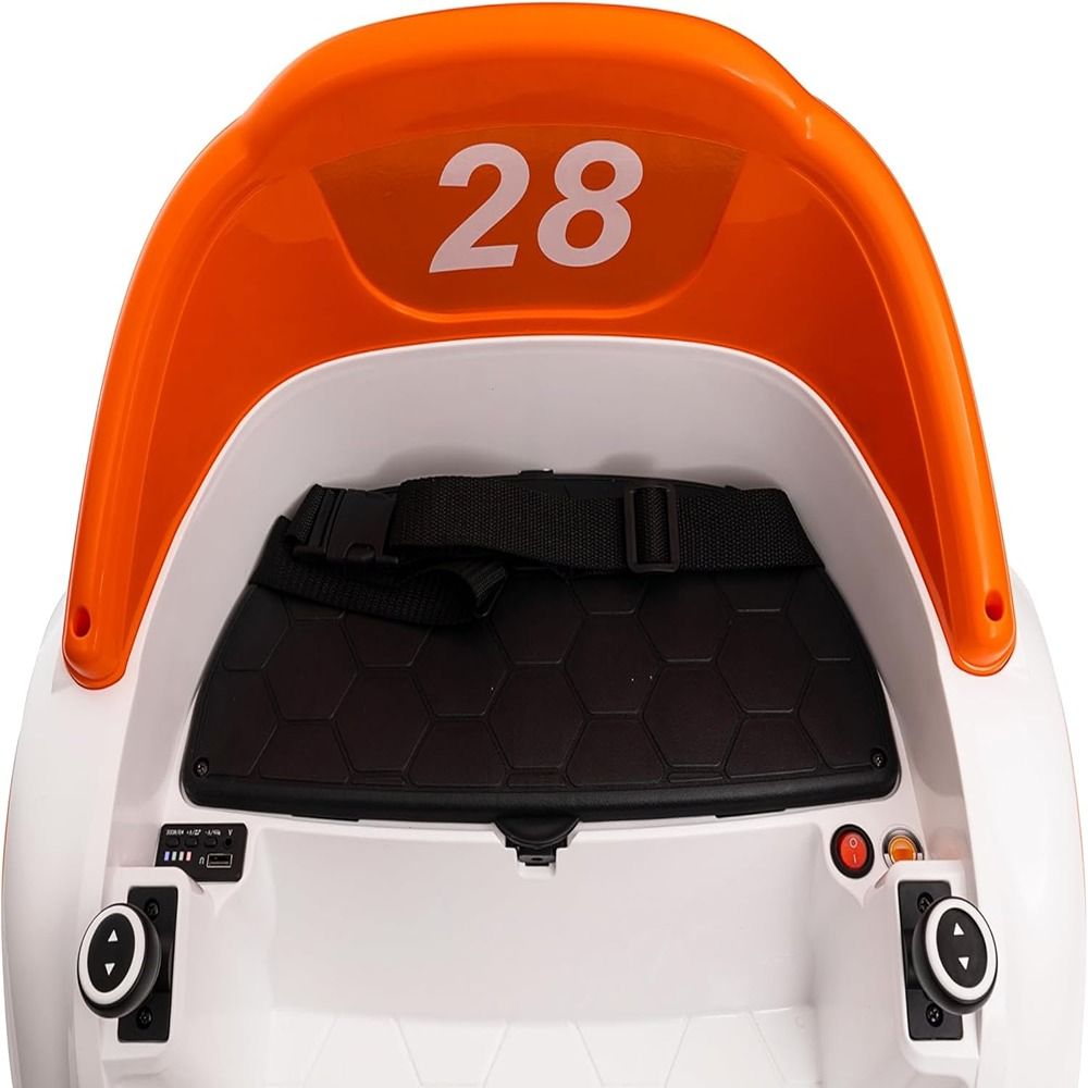 Factual Toys - Robot Power Riding Car With Remote Control 12V - Orange/White