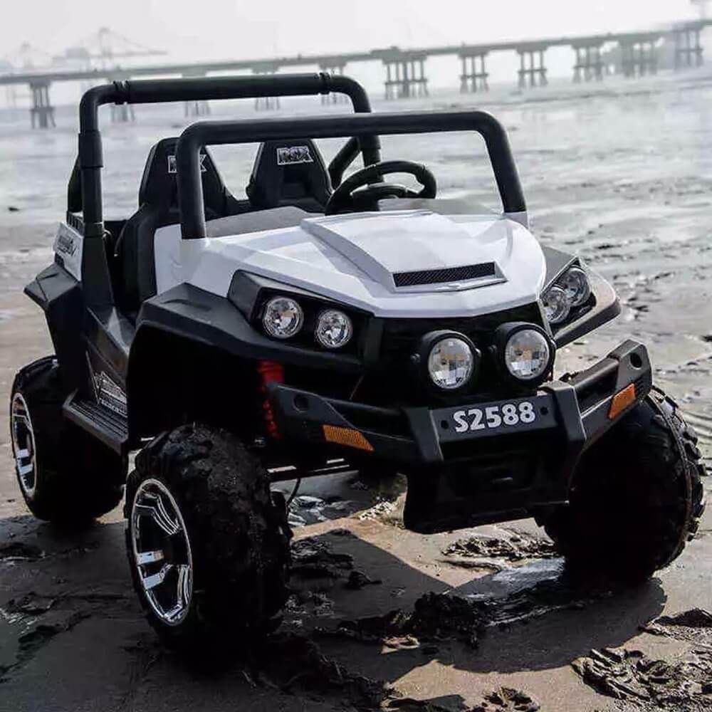 Factual Toys - Jeep Spyder Monster 4X4 Ride On Car - 12V - White