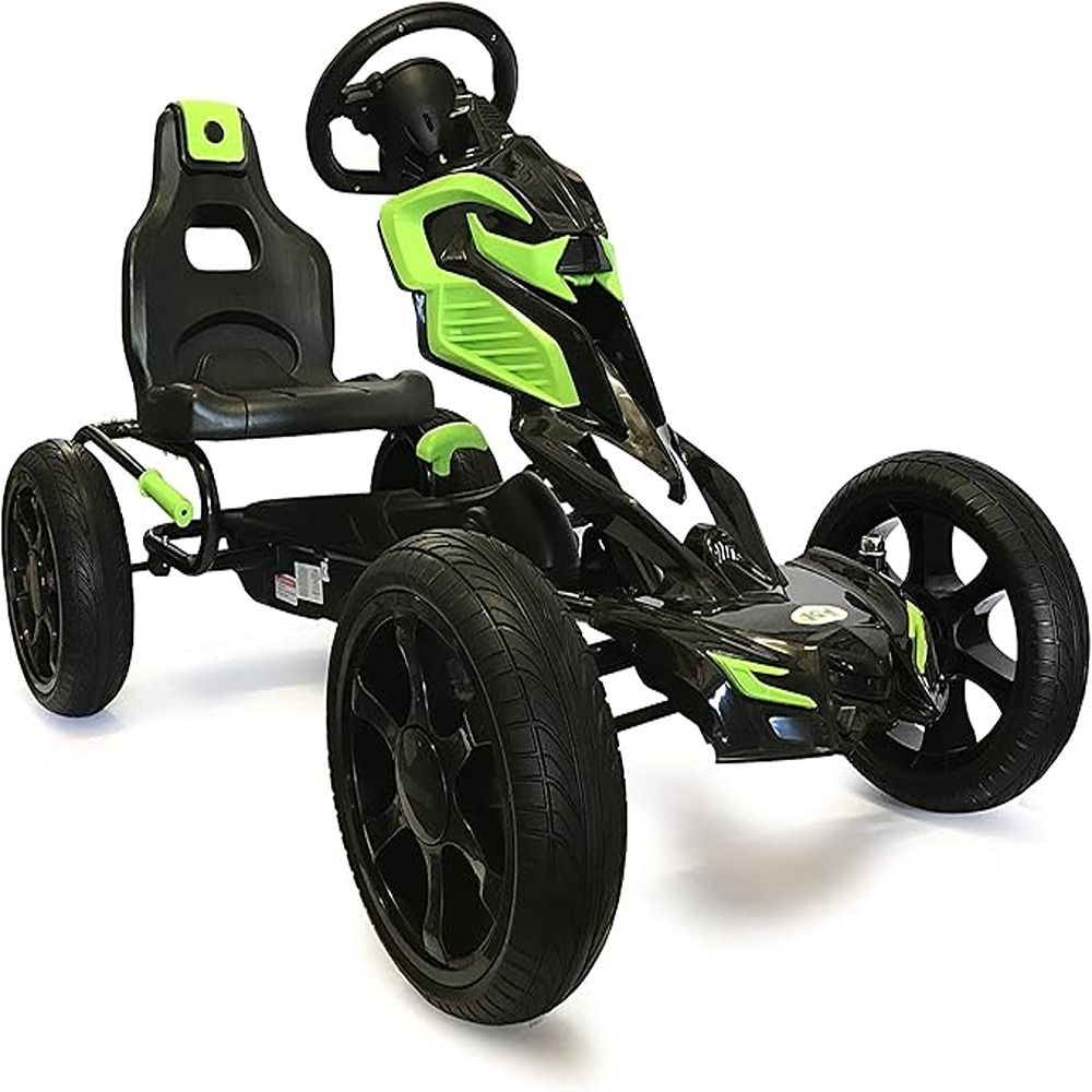 Factual Toys - Thunder Eva Rubber Wheel Go Kart - Green