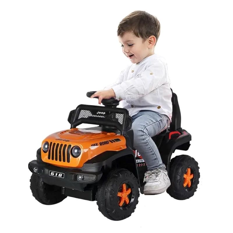 Factual Toys - 3-In-1 Ride-On Artic Mini Jeep 6V - Orange