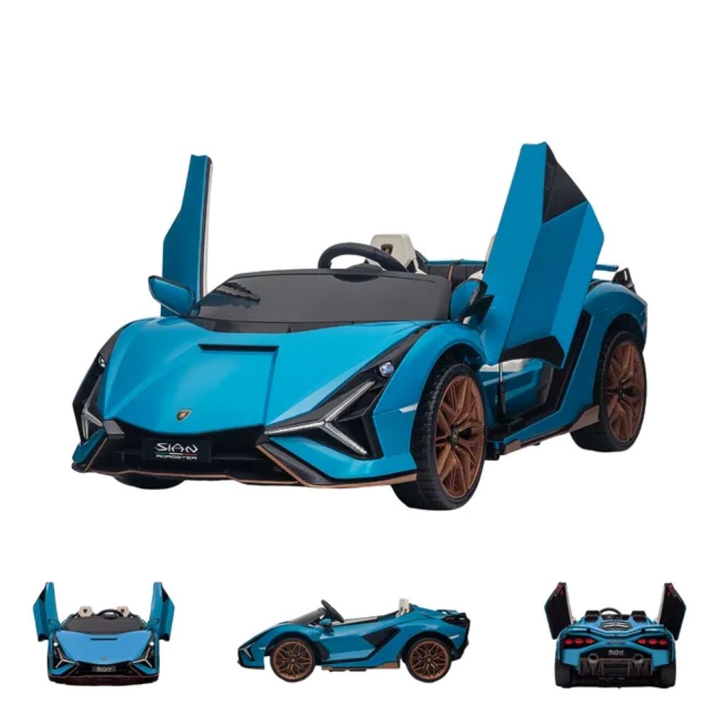 Factual Toys - Lamborghini Sian 2 Seater Official Licensed Ride On Car - Blue