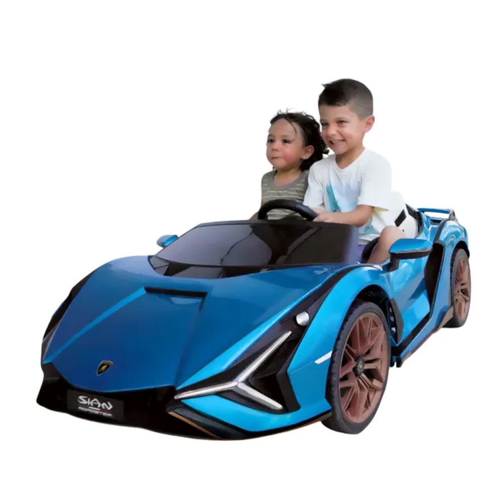 Factual Toys - Lamborghini Sian 2 Seater Official Licensed Ride On Car - Blue