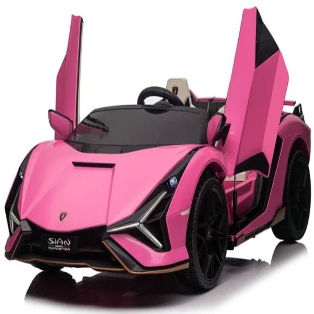 Factual Toys - Lamborghini Sian 2 Seater Kids Ride-On Car - Pink