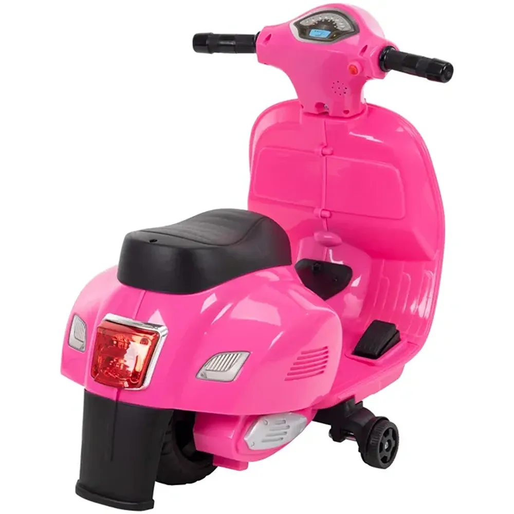 FACTUAL TOYS - Vespa Mini Battery Operated Power Riding motorcycle 6V - Pink