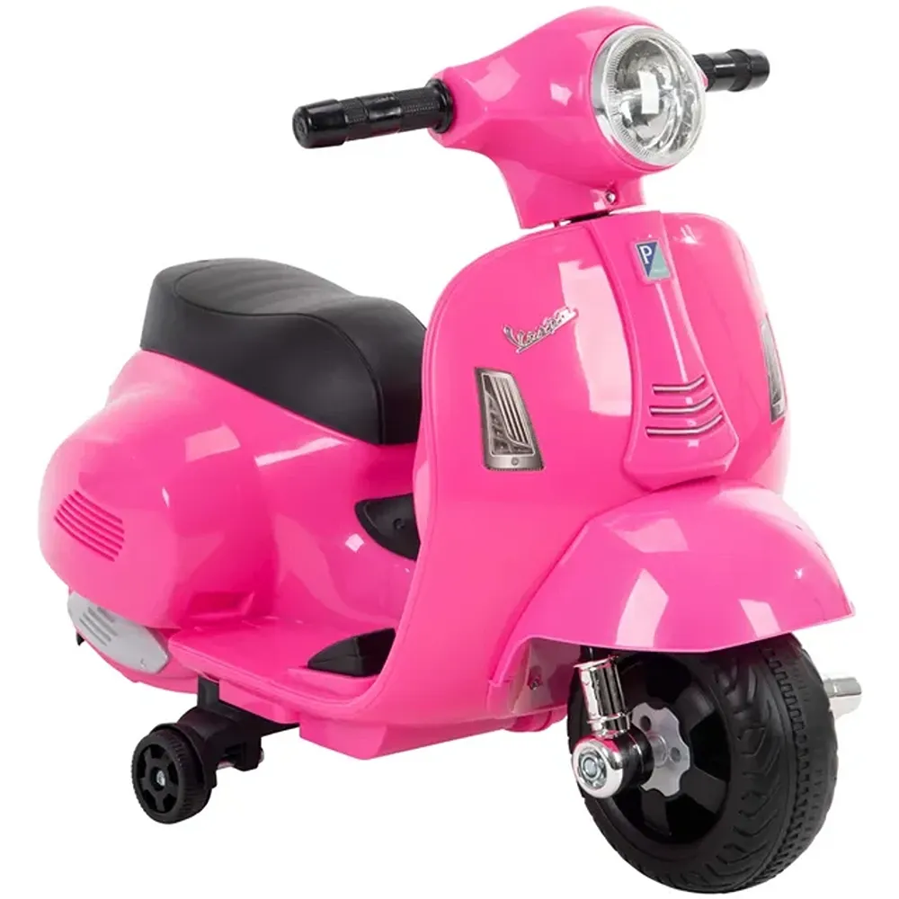 FACTUAL TOYS - Vespa Mini Battery Operated Power Riding motorcycle 6V - Pink