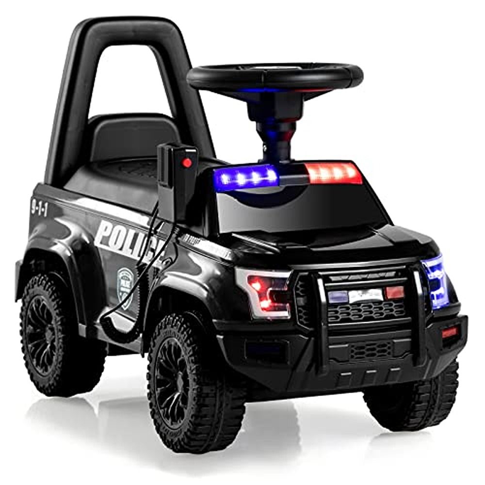 Factual Toys - Kids Police Push Car - Black