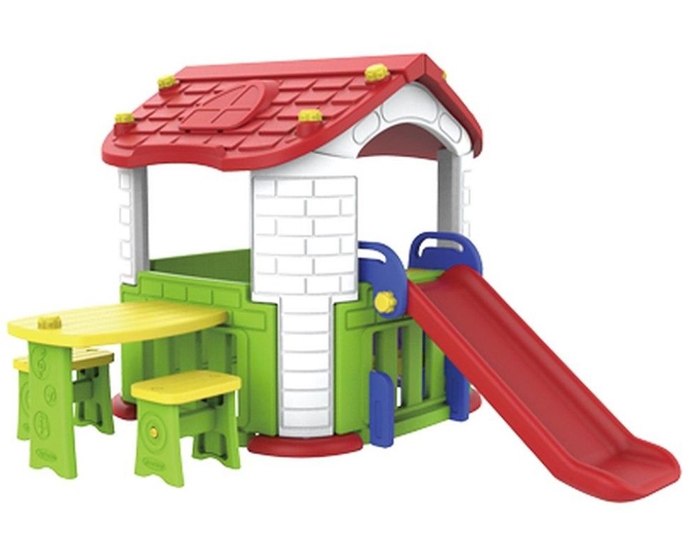 Factual Toys - Playhouse, Side Table & Chair With Slide