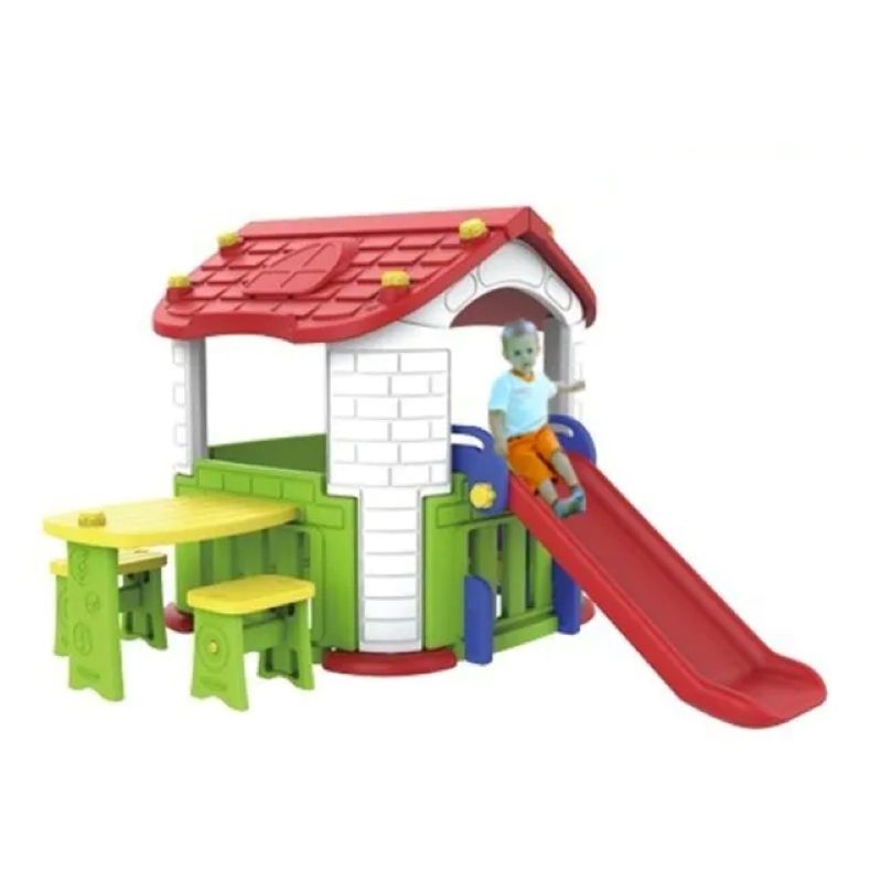 Factual Toys - Playhouse, Side Table & Chair With Slide