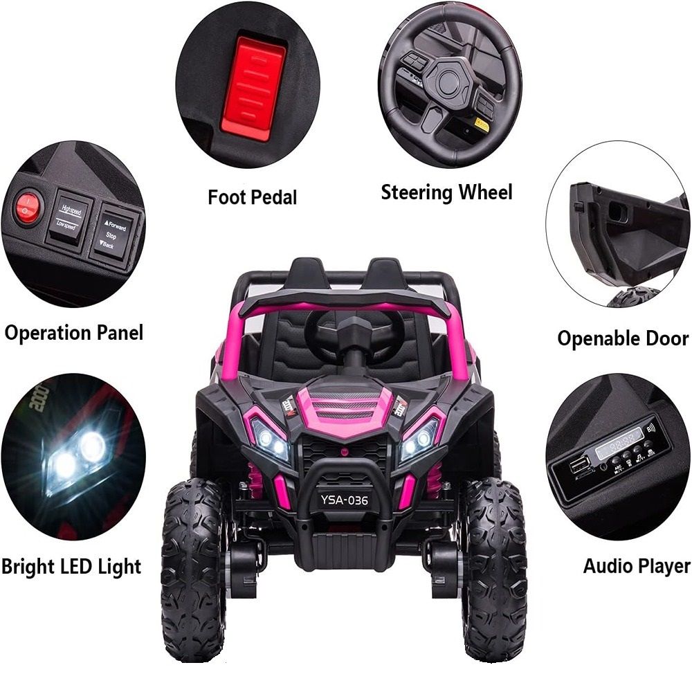 Factual Toys - Electric Ride-On Buggy UTV 24V - Pink