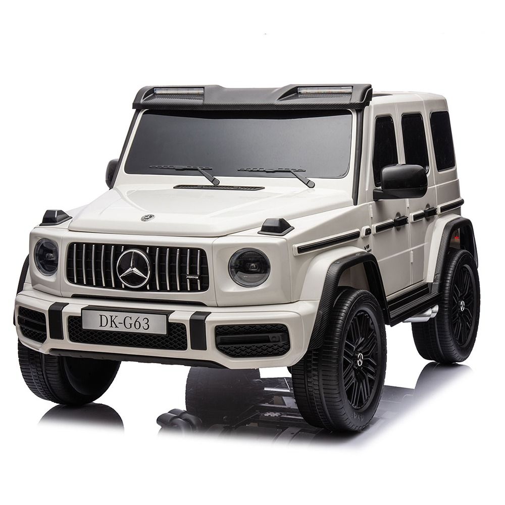 Factual Toys - G63 4x4 Mercedes-Benz Kids Ride-On Car - 12V - White