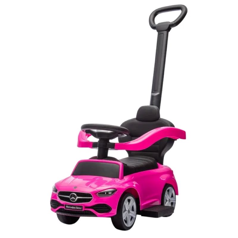 Mercedes-benz - Official Licensed C-Class Ride-On Push Car With Handle Best Gift For Kids - Pink