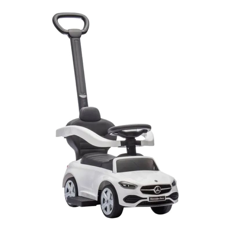 Mercedes-benz - Official Licensed C-Class Ride-On Push Car With Handle Best Gift For Kids - White