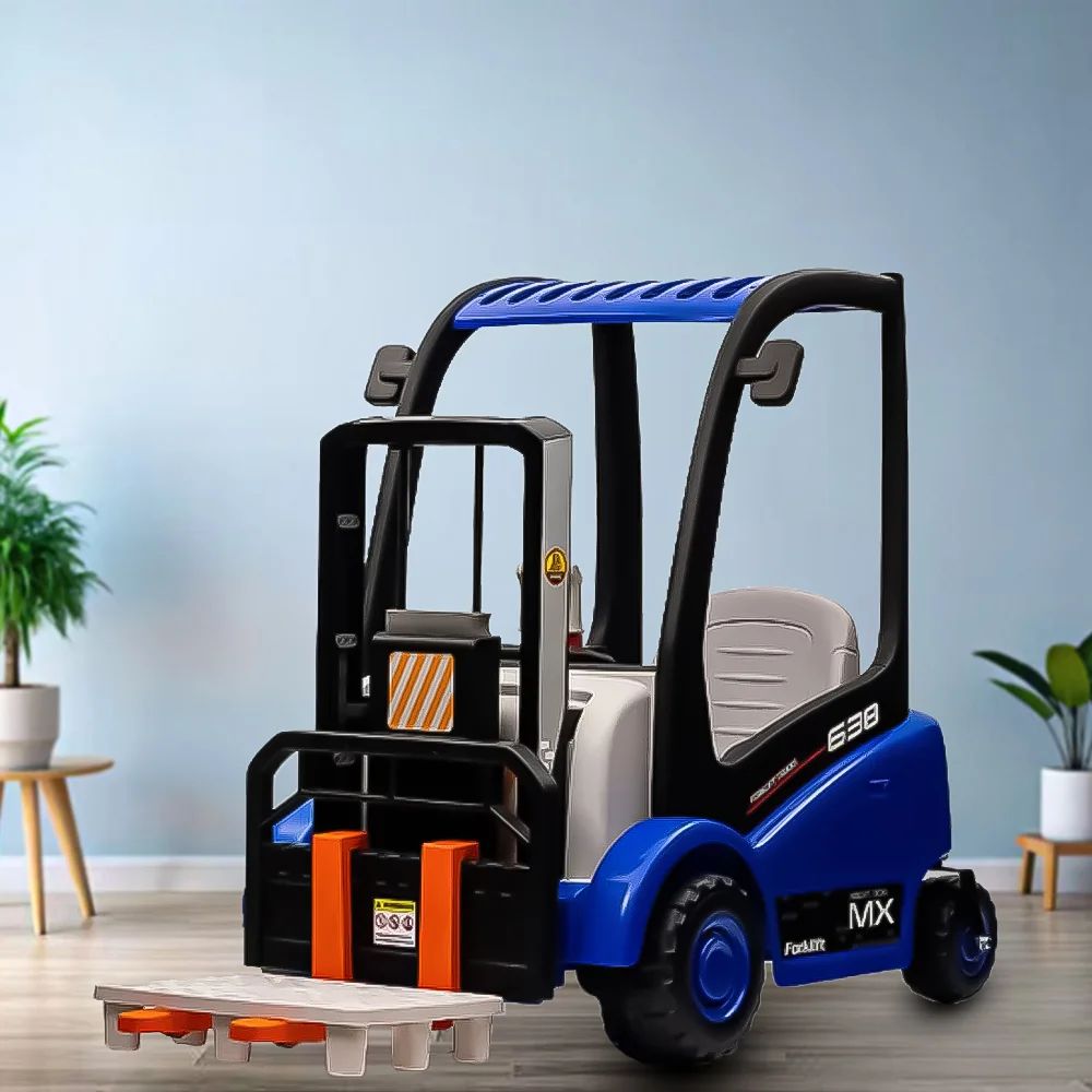 Factual Toys - Kids Ride-On Forklift Truck - 12V - Blue