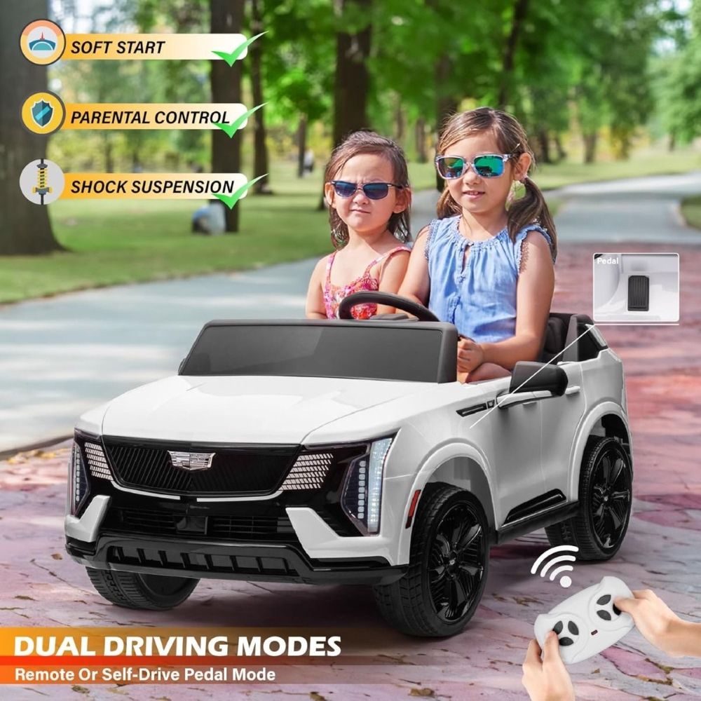 Factual Toys - Cadillac Escalade Kids Ride-on Car - 12V - White