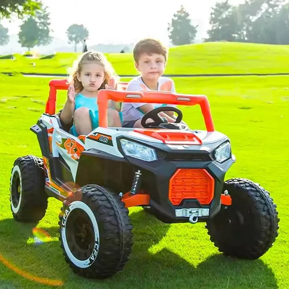 Factual Toys - Kids Two Seater Electric Ride On Buggy Car 12V - Orange