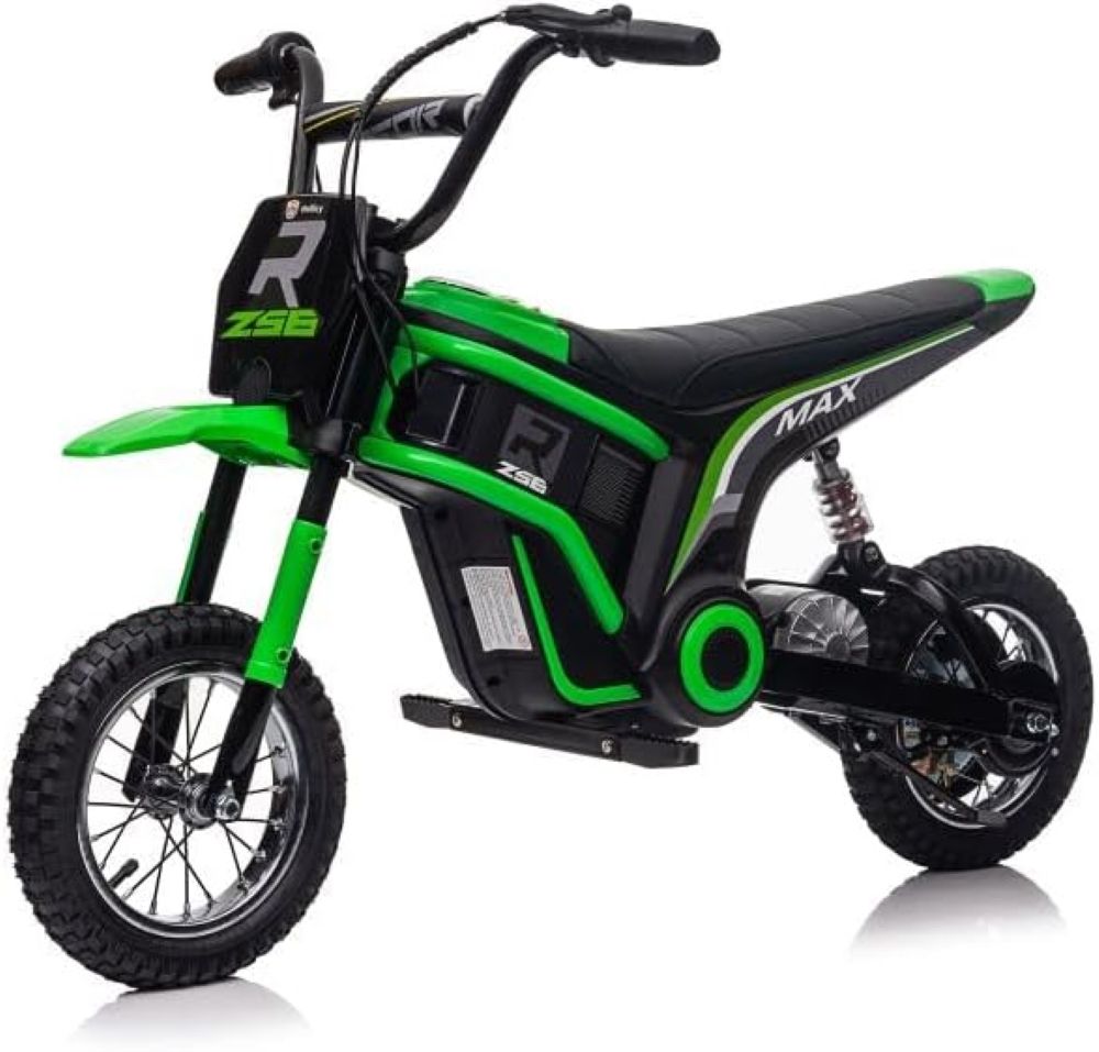 Factual Toys - Kids Electric Ride-On Motor Bike 24V - Green