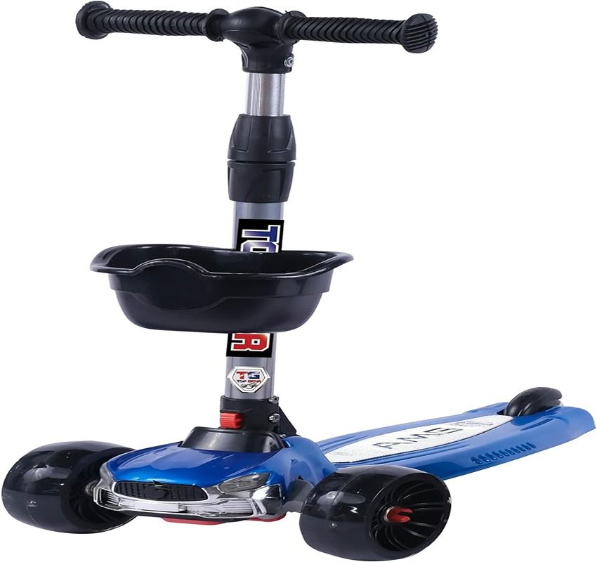 Factual Toys - 3 Wheel Foldable Kick Scooter - Blue