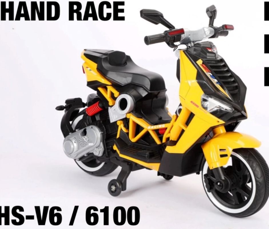 Factual Toys - Kids' Power Ride-On Scooter 12V - Yellow