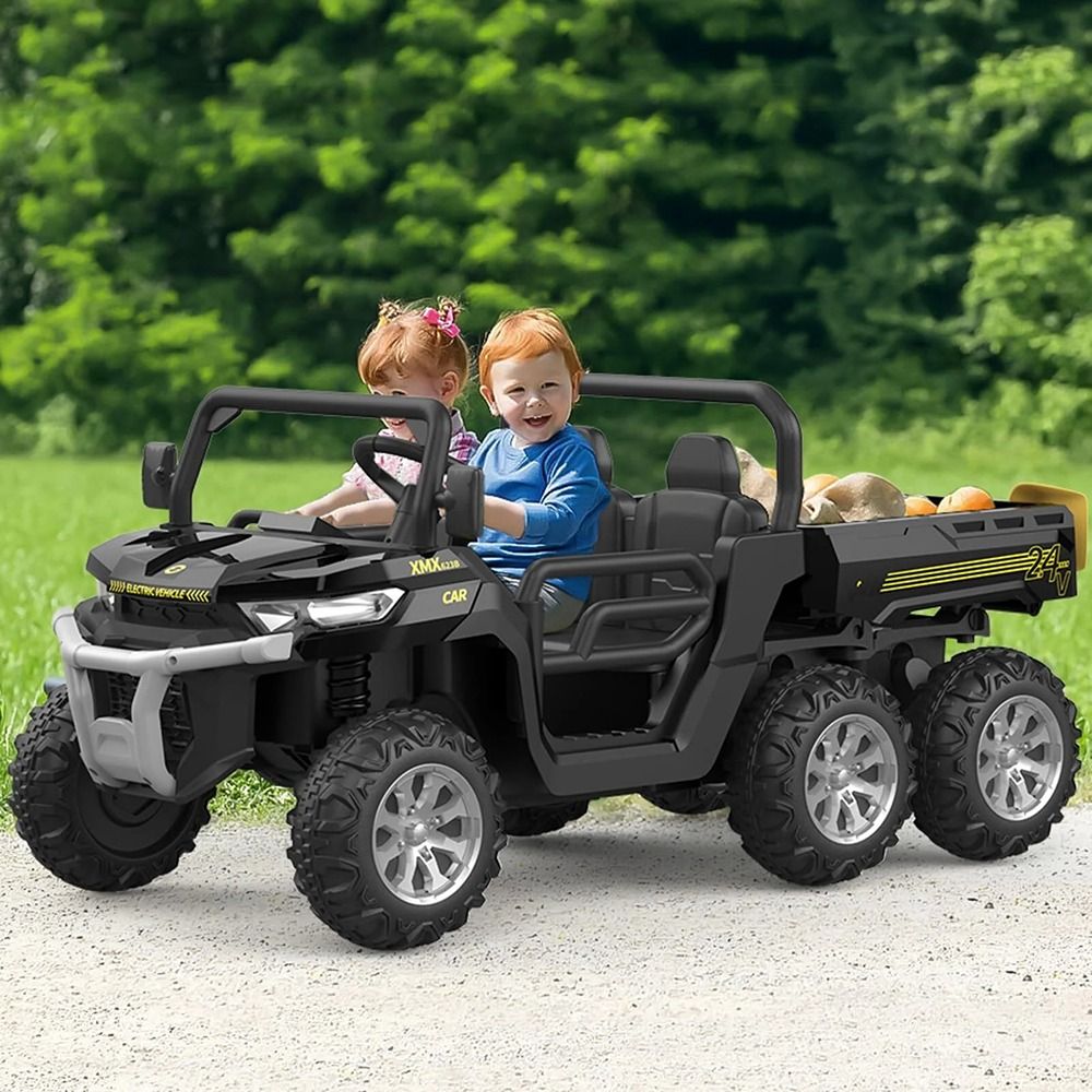 Factual Toys - Construction Ride-On Truck With Electric Tipping Bed - 24V - Black