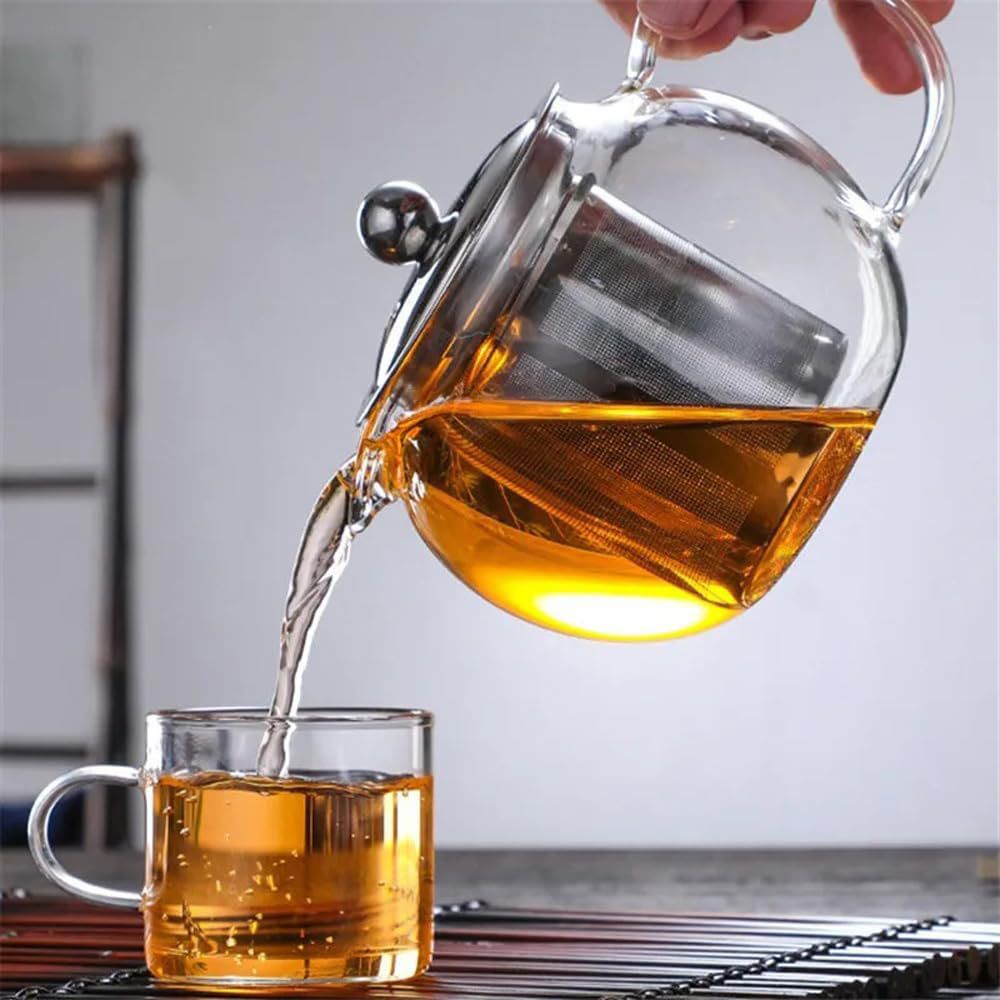 1Chase - Borosilicate Glass Teapot With Lid And Infuser - 1.3 L