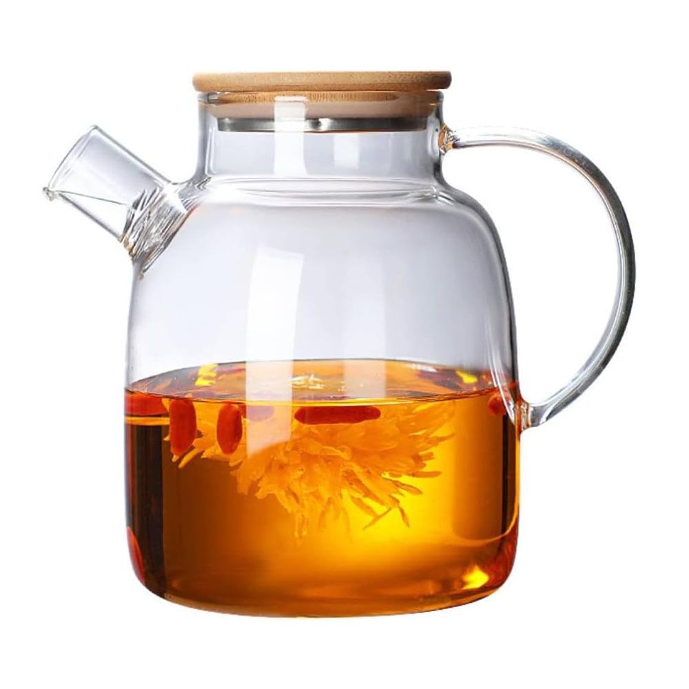 1Chase - Borosilicate Glass Teapot With Lid And Infuser - 1.6 L