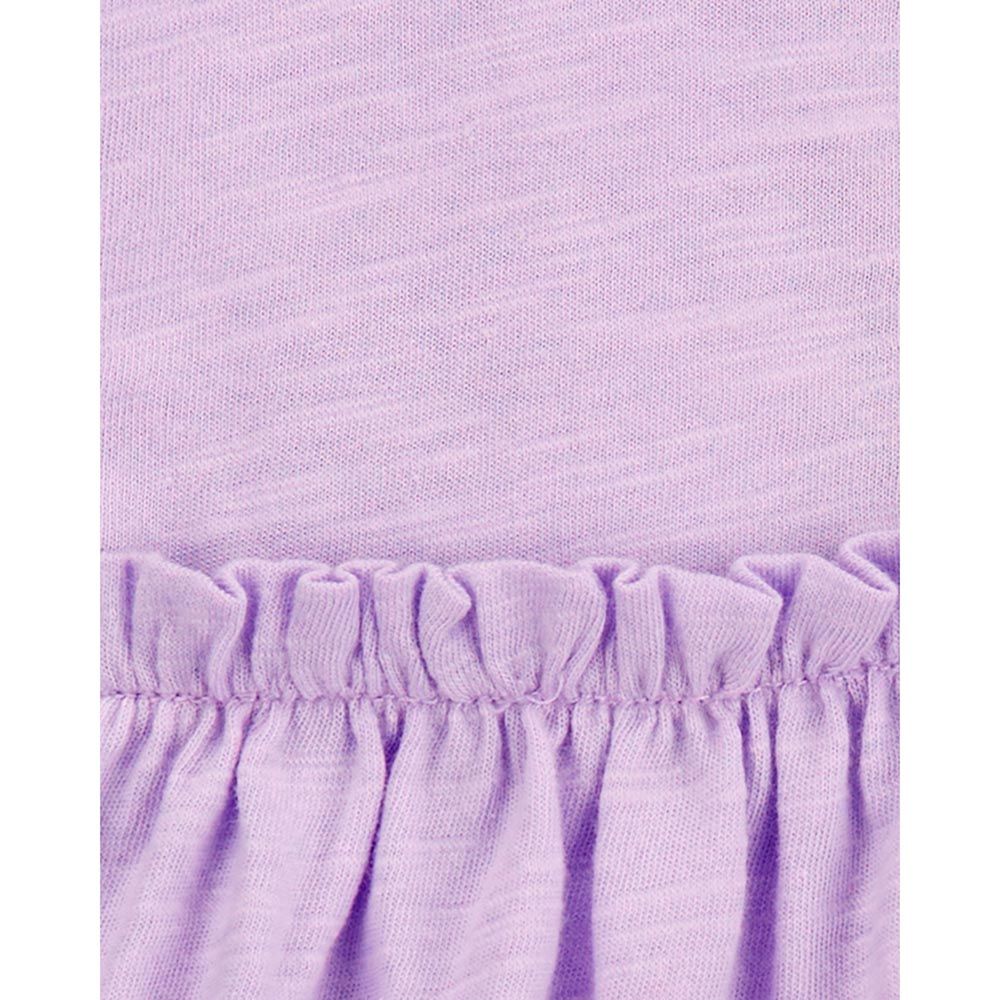 Carters - Slub Jersey Bodysuit Dress - Purple