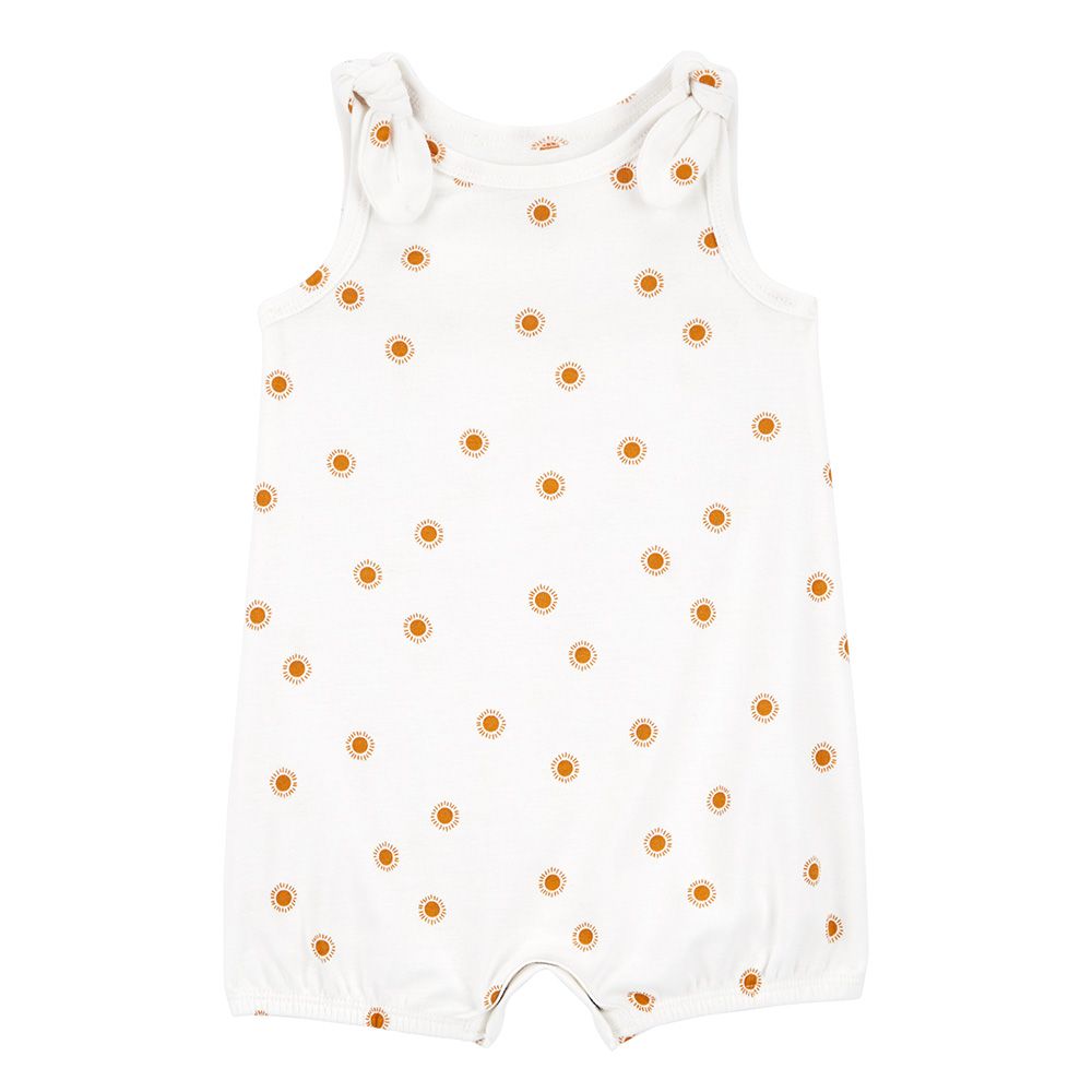 Carters - Sun Cotton Romper - White/Gold